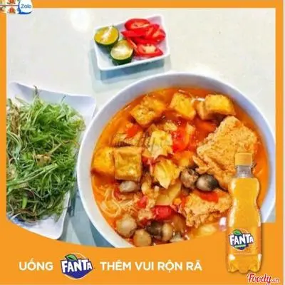 Hình ảnh Combo Bún Riêu Chay+Fanta Cam