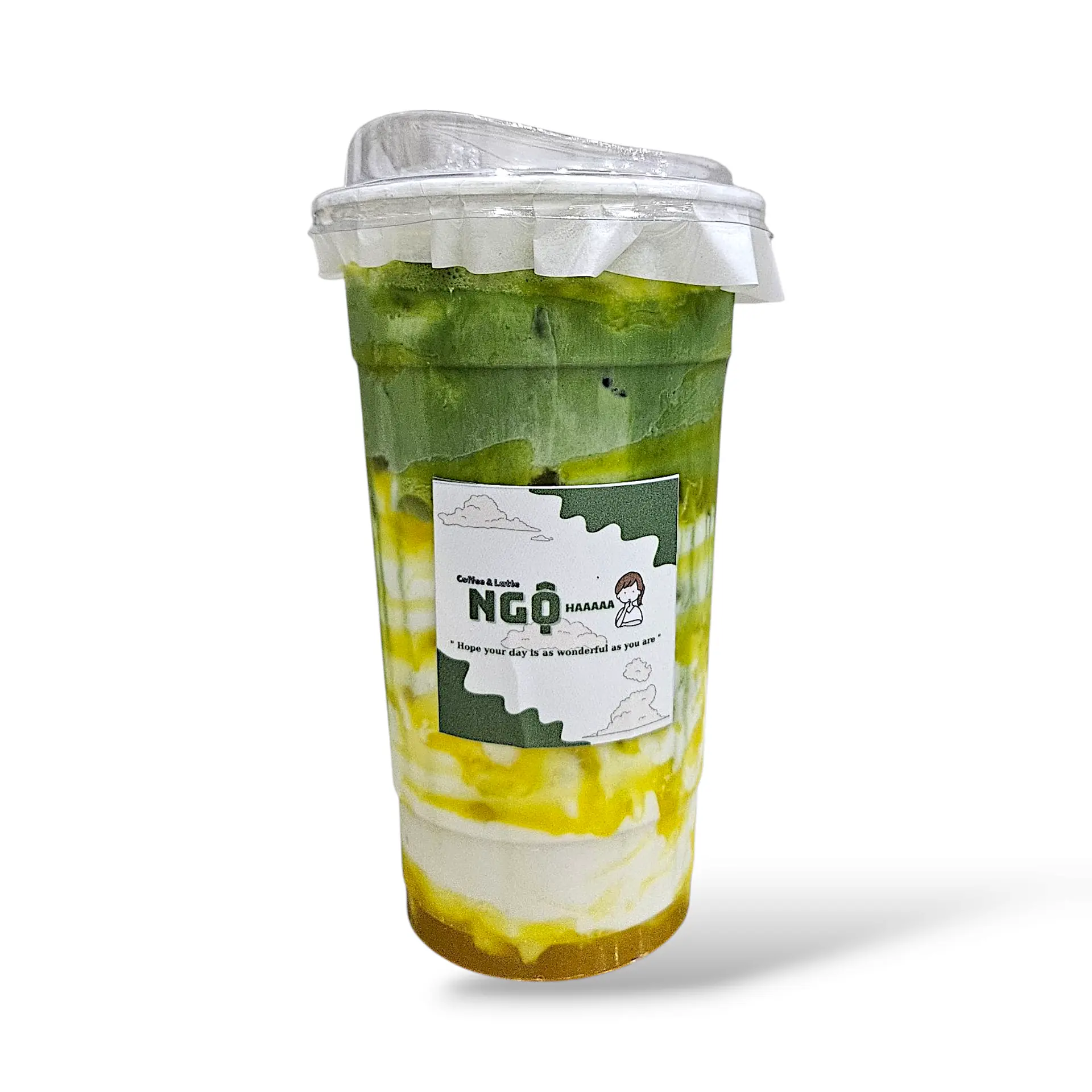 Hình ảnh Matcha Latte sữa chuối