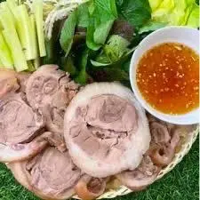 Hình ảnh Bún đậu giò heo cuộn 