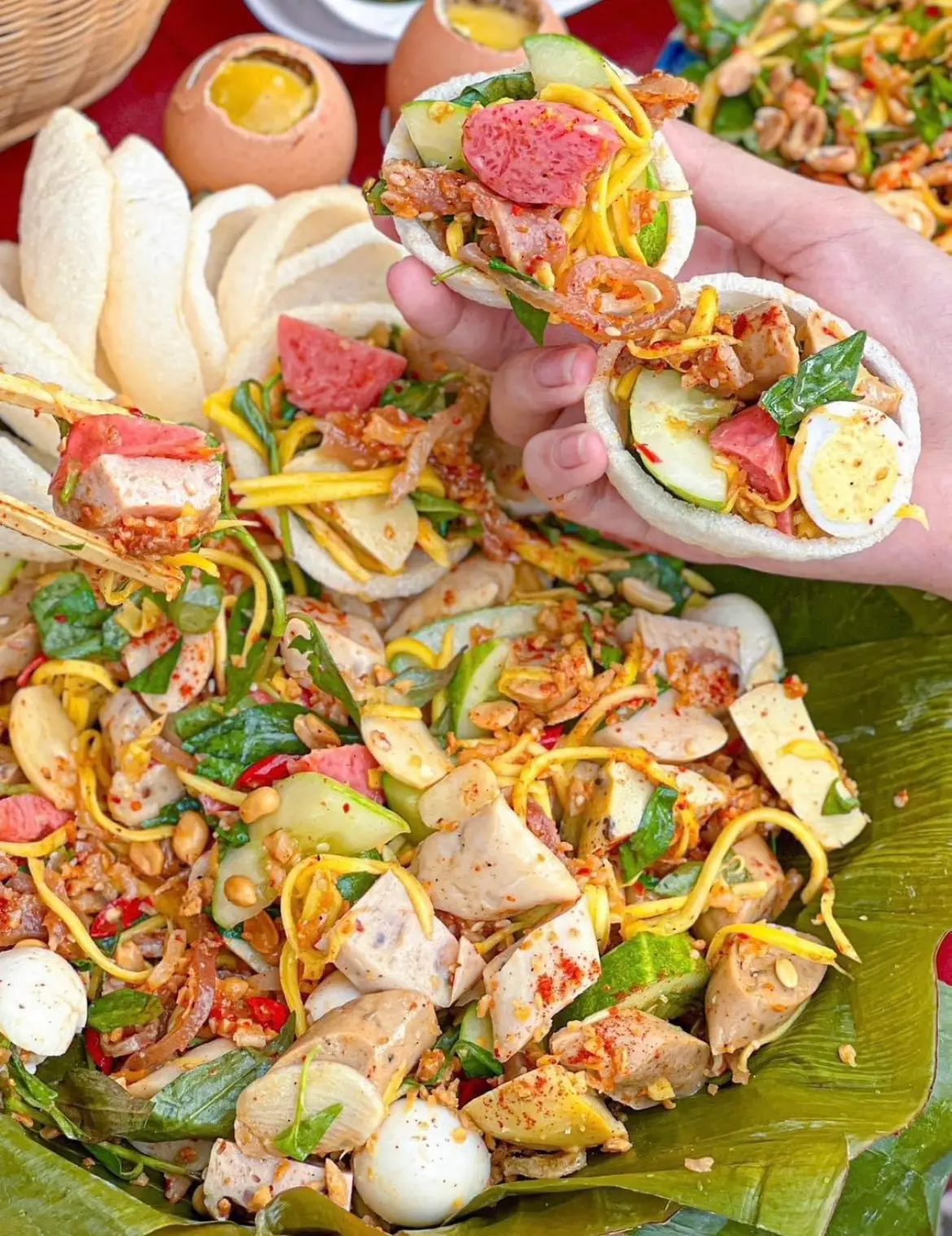 Hình ảnh Tré Trộn Bình Định (phần lớn)kèm phồng tôm