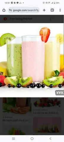 Hình ảnh sinh tố kivi 