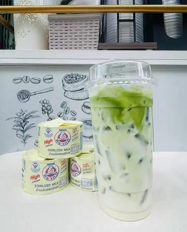 Hình ảnh Matcha sữa gấu
