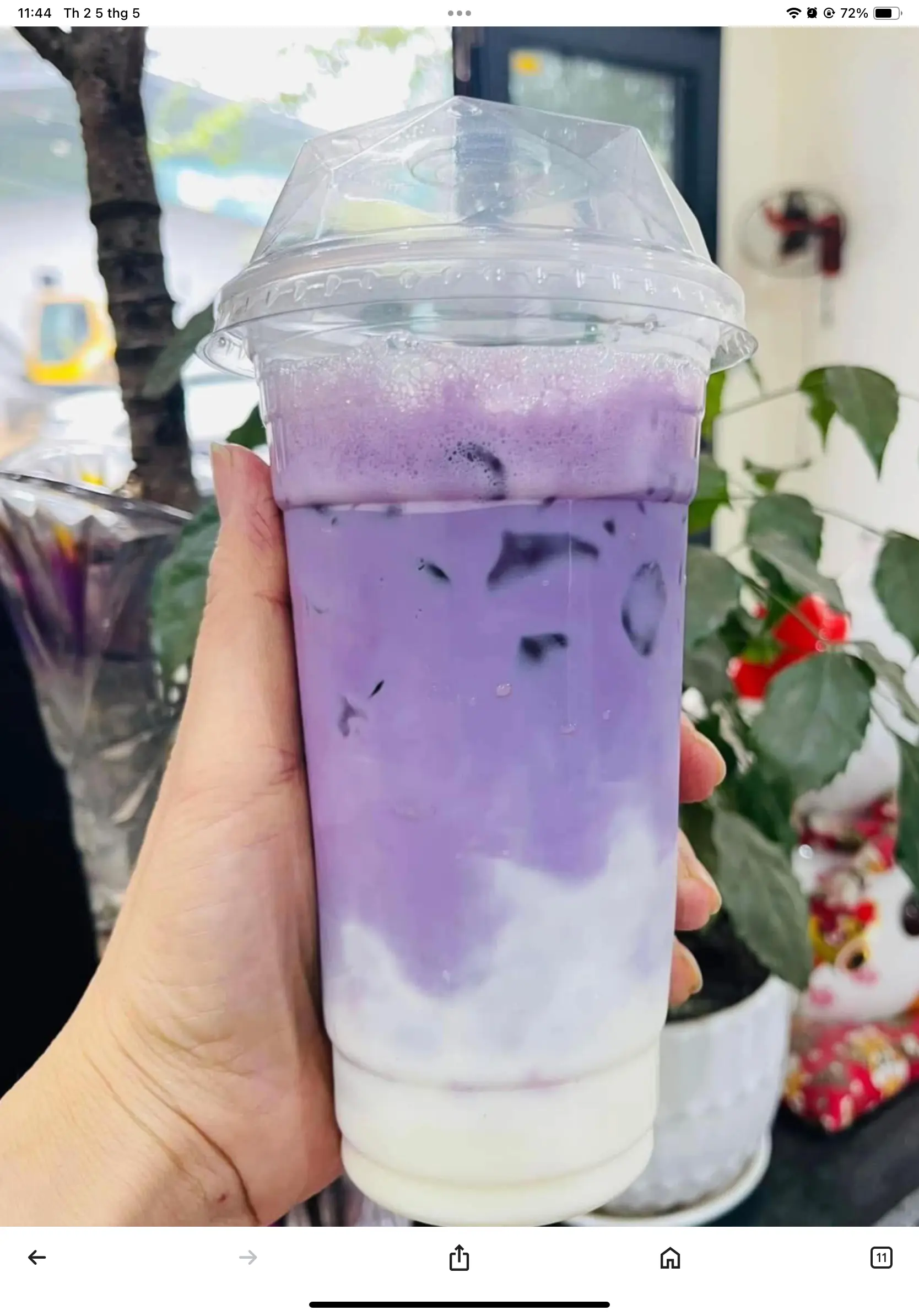 Hình ảnh Matcha latte khoai môn