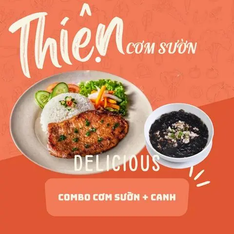 Hình ảnh Cơm sườn + canh rong biển