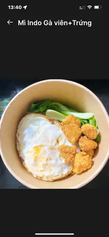 Hình ảnh Mì siêu cay gà viên - trứng