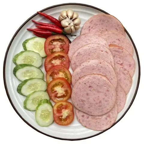 Hình ảnh Xúc xích tỏi xông khói 500g