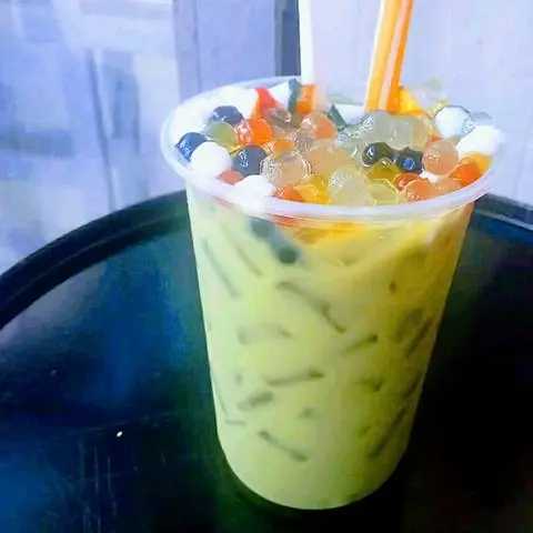Hình ảnh Trà sữa matcha full topping