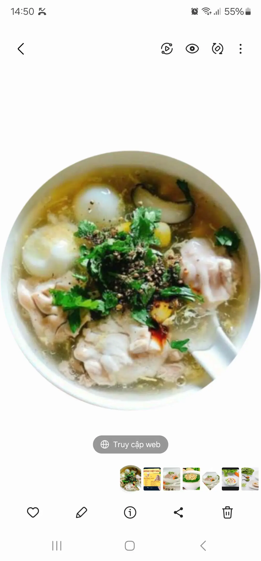 Hình ảnh Súp cua óc heo( 50gram óc)