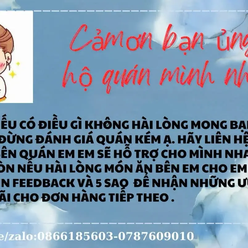Hình ảnh Khách mua đáng giá 5* quán tích điểm khuyến mãi cho khách dựa vào đơn hàng 