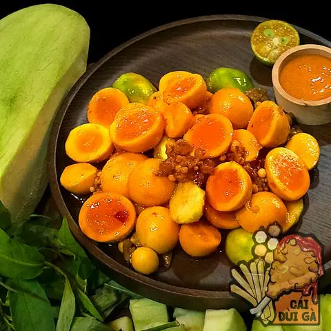 Hình ảnh Trứng Non Lắc Thái Kèm Xoài Cóc Non - Lớn