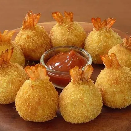 Hình ảnh Potatoes wrapped in shrimp/Khoai Tây Bọc Tôm x6 (full topping) sốt béo