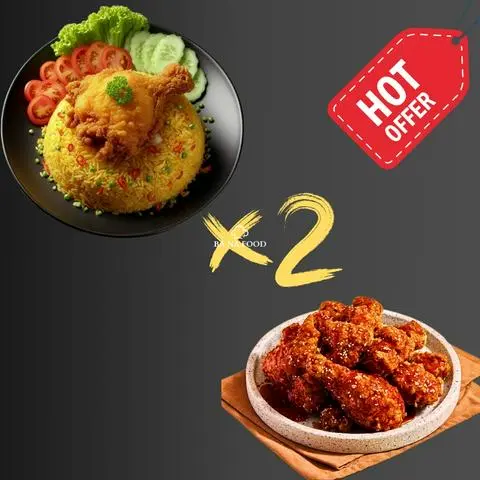 Hình ảnh Combo Cơm đùi gà mắm tỏi EXTRA