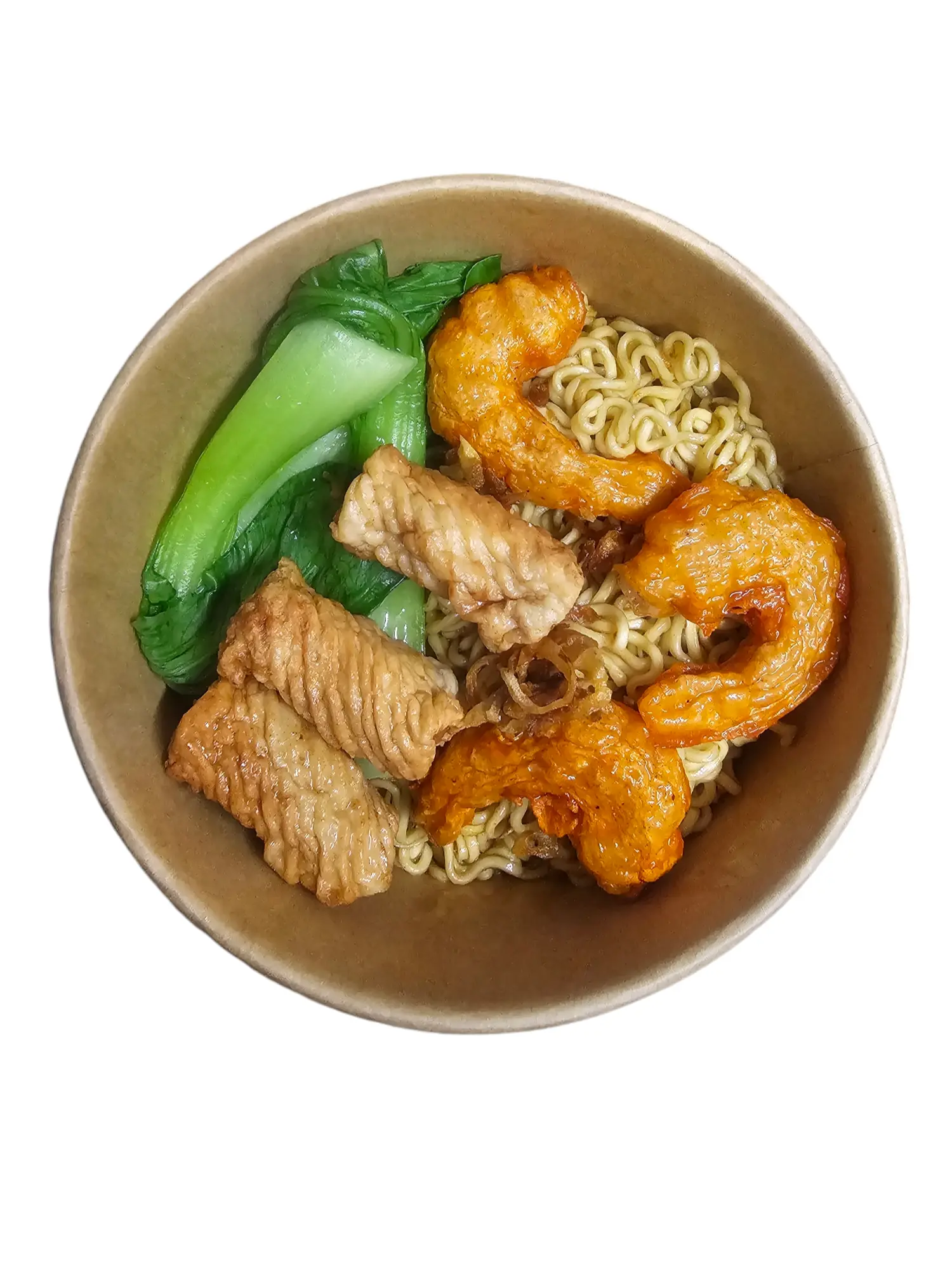 Hình ảnh Mì trộn tôm surimi , mực xoắn ốc (như hình)