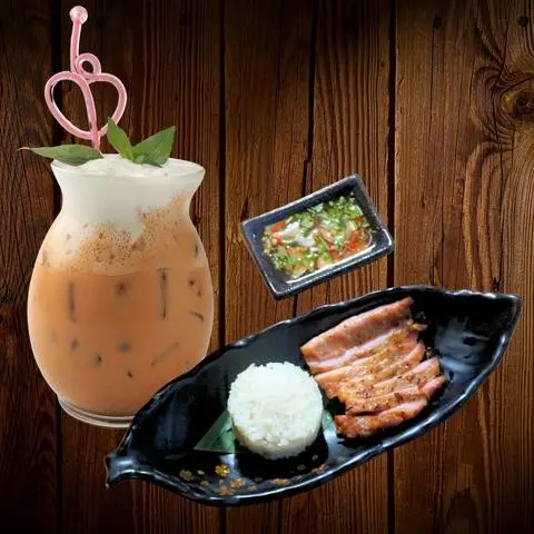 Hình ảnh Combo heo massage - trà sữa Thái