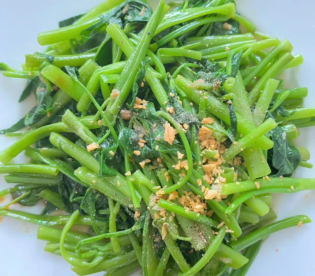 Hình ảnh Phần rau muống xào tỏi