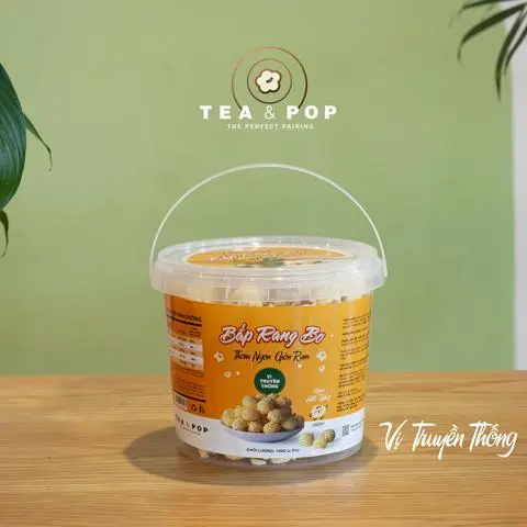 Hình ảnh Bắp Rang Bơ xô xách tay vị Truyền Thống 