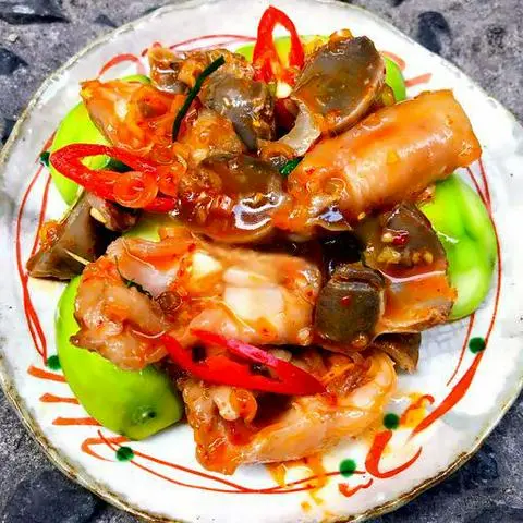Hình ảnh Mix Sụn Gà - Mề Gà Sốt Thái