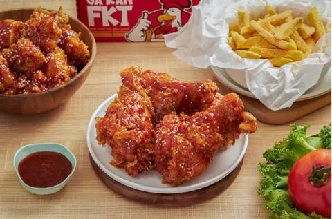 Hình ảnh Đùi Gà Sốt Chua Ngọt + Khoai