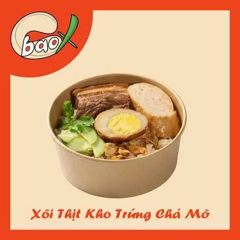 Hình ảnh Xôi thịt kho trứng chả mỡ