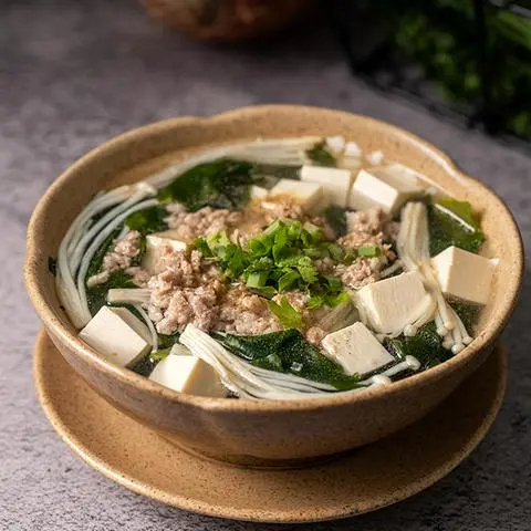 Hình ảnh Canh Rong Biển Đậu Hủ Thịt (Vừa)