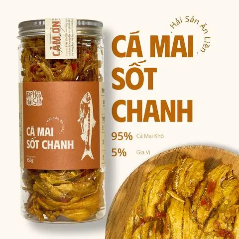 Hình ảnh Cá Mai Sốt Chanh - Hải Sản Ăn Liền - Hũ 150gr