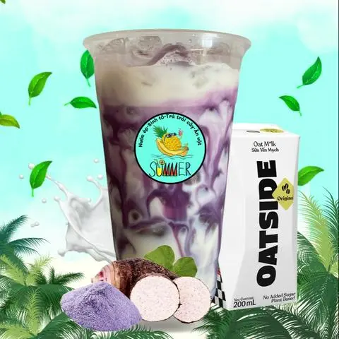Hình ảnh Khoai Môn Late Sữa Yến Mạch Oatside Nguyên Hộp 200ml