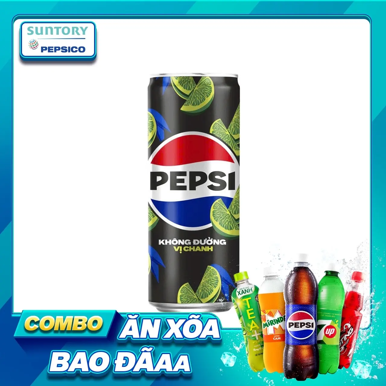 Hình ảnh Pepsi 0 Calo Chanh