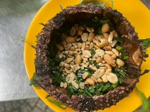 Hình ảnh Nhum nướng mỡ hành