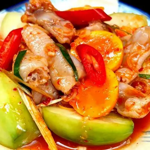 Hình ảnh Mix Sụn Trứng Sốt Thái