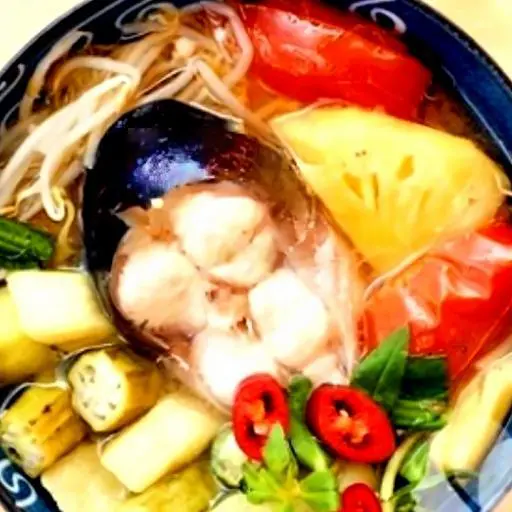 Hình ảnh Cơm canh chua cá hú