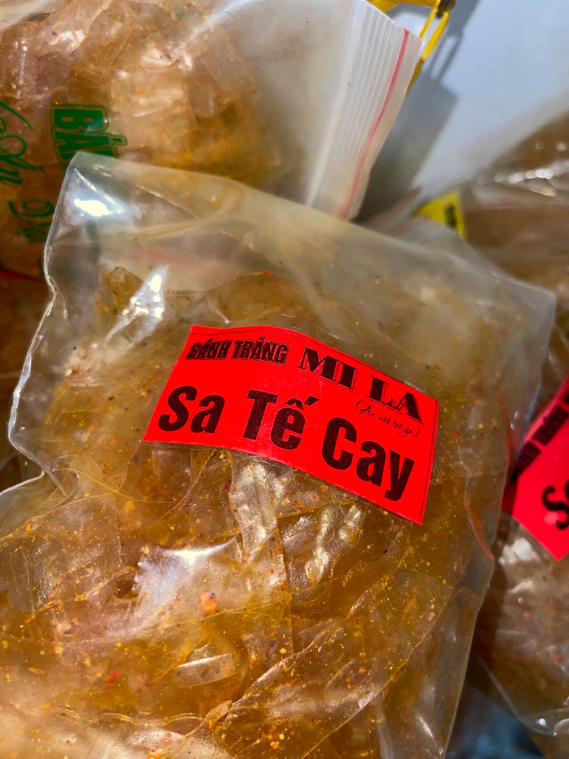 Hình ảnh Bánh tráng satế cay