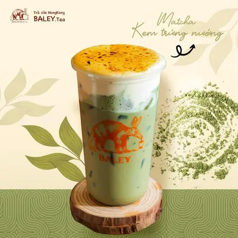 Hình ảnh Trà Sữa Matcha Kem Trứng Nướng