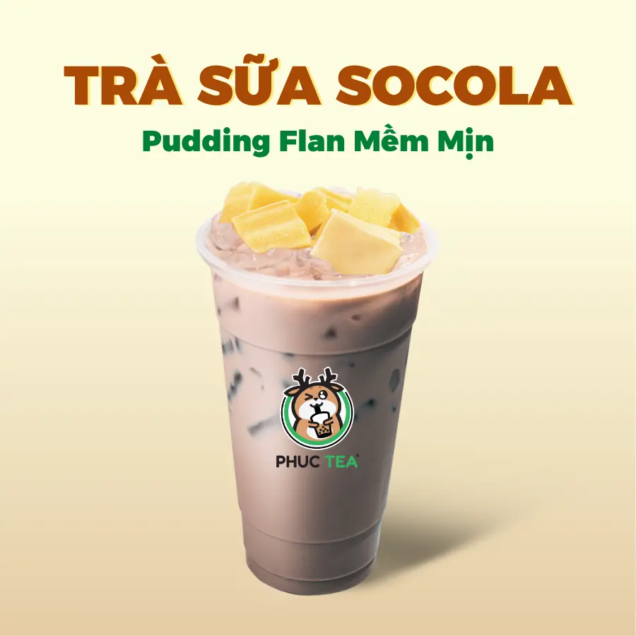 Hình ảnh Trà Sữa Socola Pudding Flan (Size M)