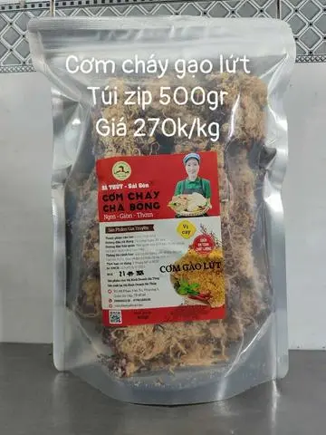 Hình ảnh Cơm cháy gạo lứt túi Zip 