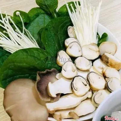 Hình ảnh LẨU NẤM THẬP CẨM + 1 sữa bắp + 1 sữa sen + 1 nước suối