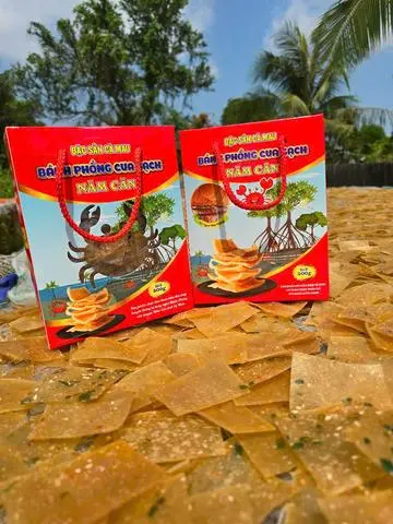 Hình ảnh Bánh Phồng Cua Gạch Năm Căn 600g