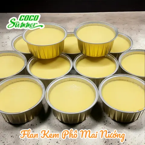 Hình ảnh Set 3 flan kem nướng vị phô mai
