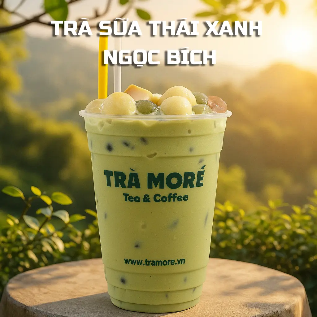 Hình ảnh Trà Sữa Thái Xanh Ngọc Bích (700ml)