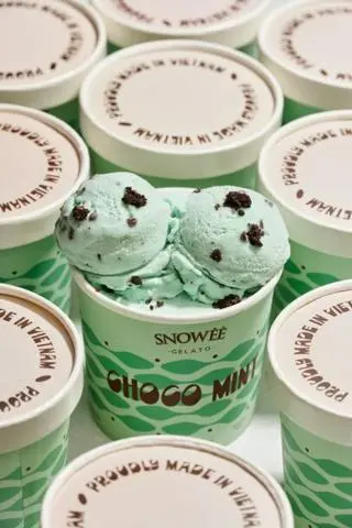 Hình ảnh Kem  Sô-cô-la Bạc Hà / Gelato Mint-Chocolate 