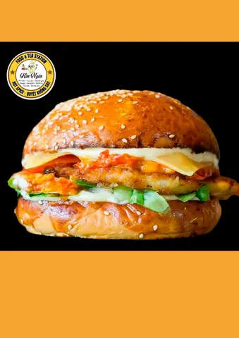 Hình ảnh BURGER TÔM TRỨNG BBQ