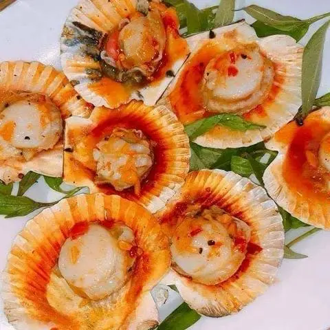 Hình ảnh sò điệp nướng muối ớt