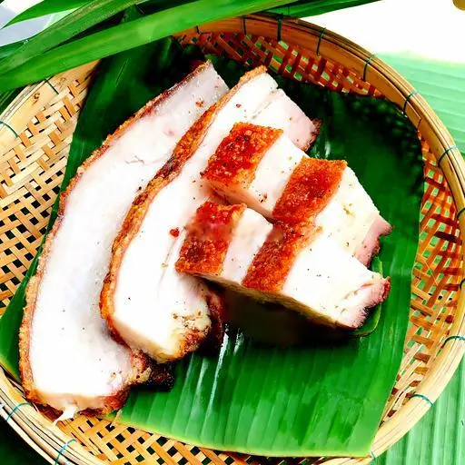 Hình ảnh Thịt heo quay ba rọi 1kg - để nguyên miếng