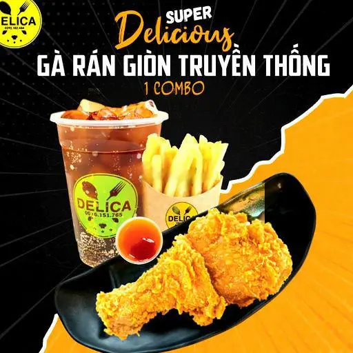 Hình ảnh COMBO 1: Combo 1 Miếng Gà Rán Truyền Thống