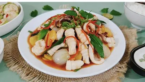 Hình ảnh Mục Xào Chua Ngọt