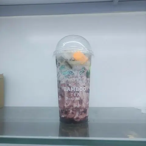 Hình ảnh Trà Sữa Việt Quất Full Topping
