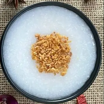 Hình ảnh cháo tỏi phi (cháo trắng không gia vị)