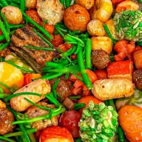 Hình ảnh Combo viên chiên sốt mắm tỏi 11 loại
