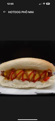 Hình ảnh Hotdog phô mai