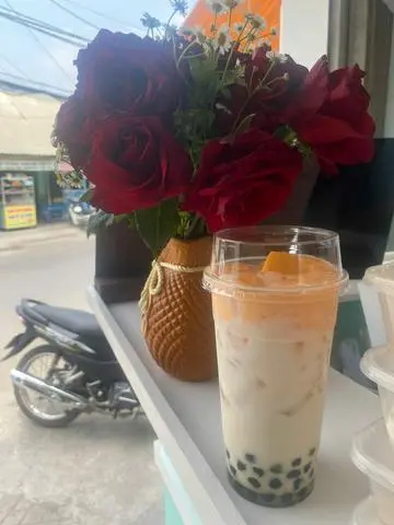 Hình ảnh Trà sữa gạo rang kem phô mai