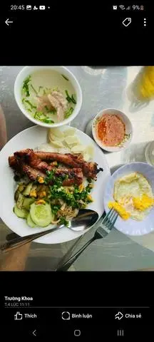 Hình ảnh cơm tấm sườn cọng